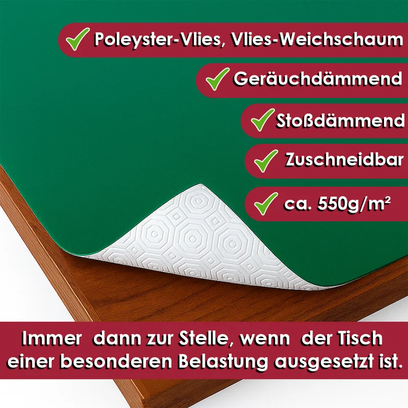 Tischpolster grün rund