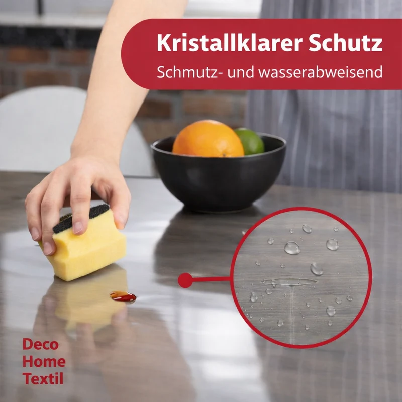 Transparente Schutzfolie 0,3 mm rund und oval