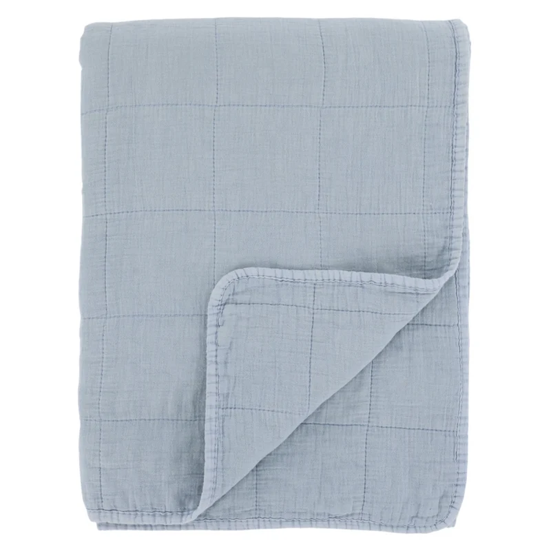 Chic Antique Aix Vintage Quilt Sky Blue