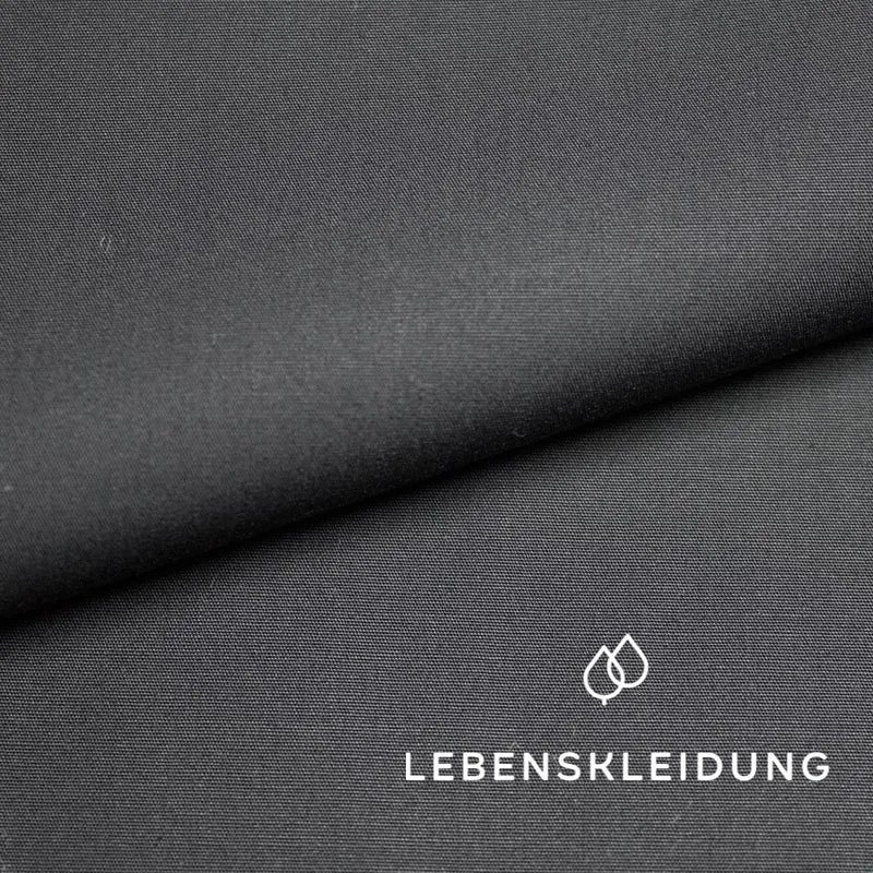 Bio Popeline 58/28 - Schwarz