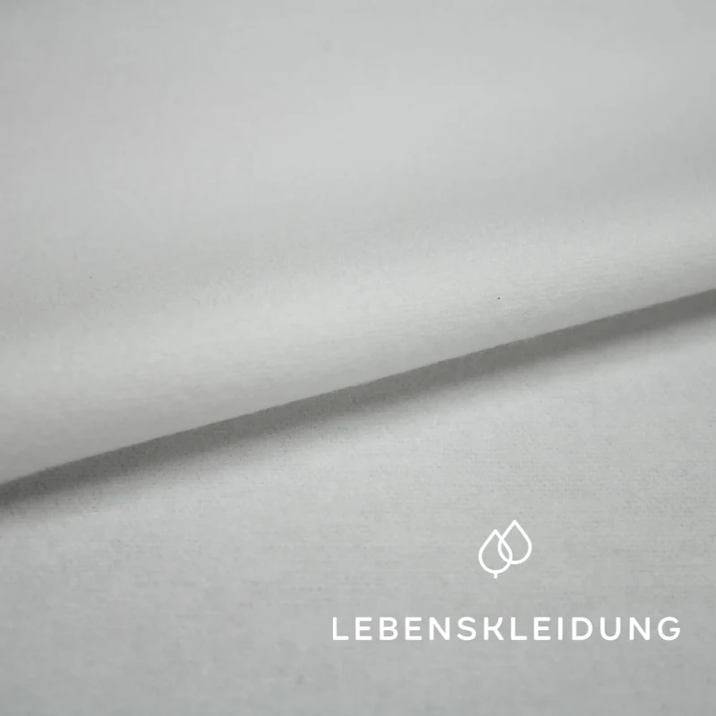 Bio Flanell - Weiß ohne optische Aufheller — ganze Rolle (60 m)