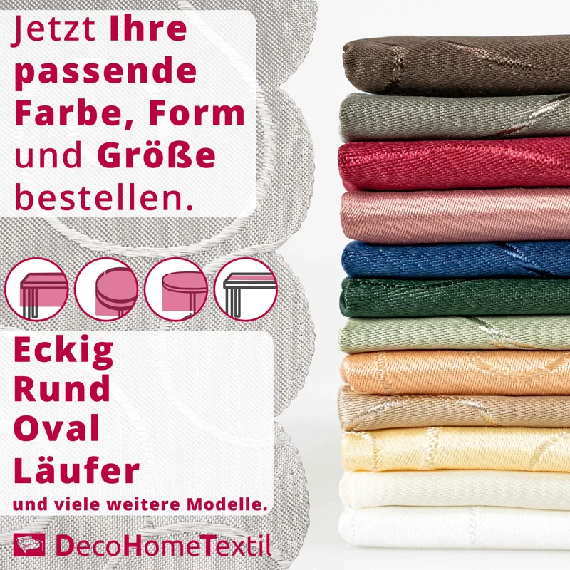 Kringel Ornamente Tischdecke Gelb eckig