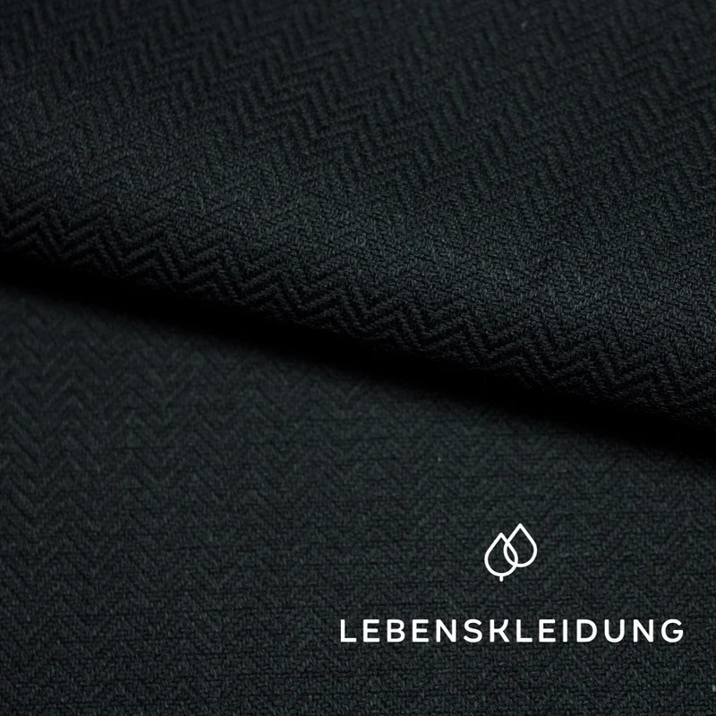 Bio Wellenköper - Schwarz — ganze Rolle (30 m)