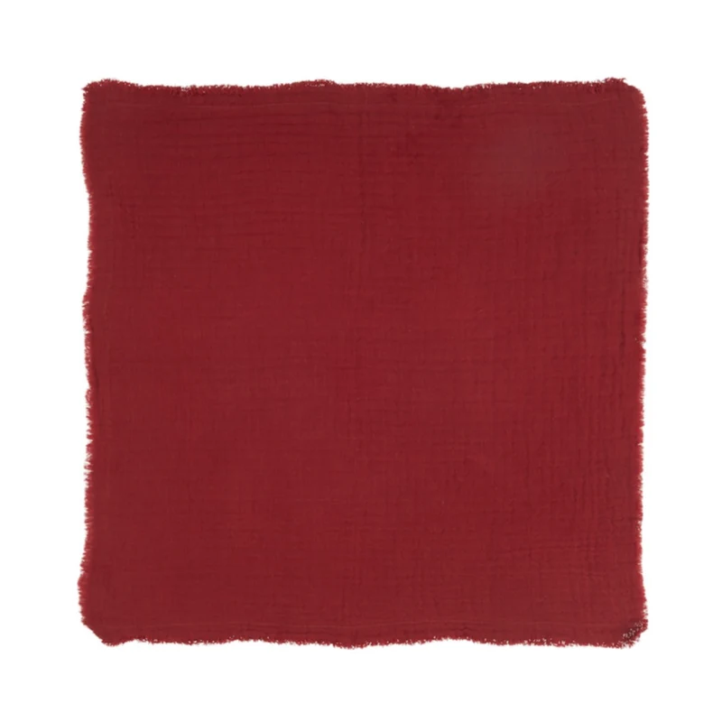 Ib Laursen Stoffserviette doppelt gewebt Rot 40x40 cm