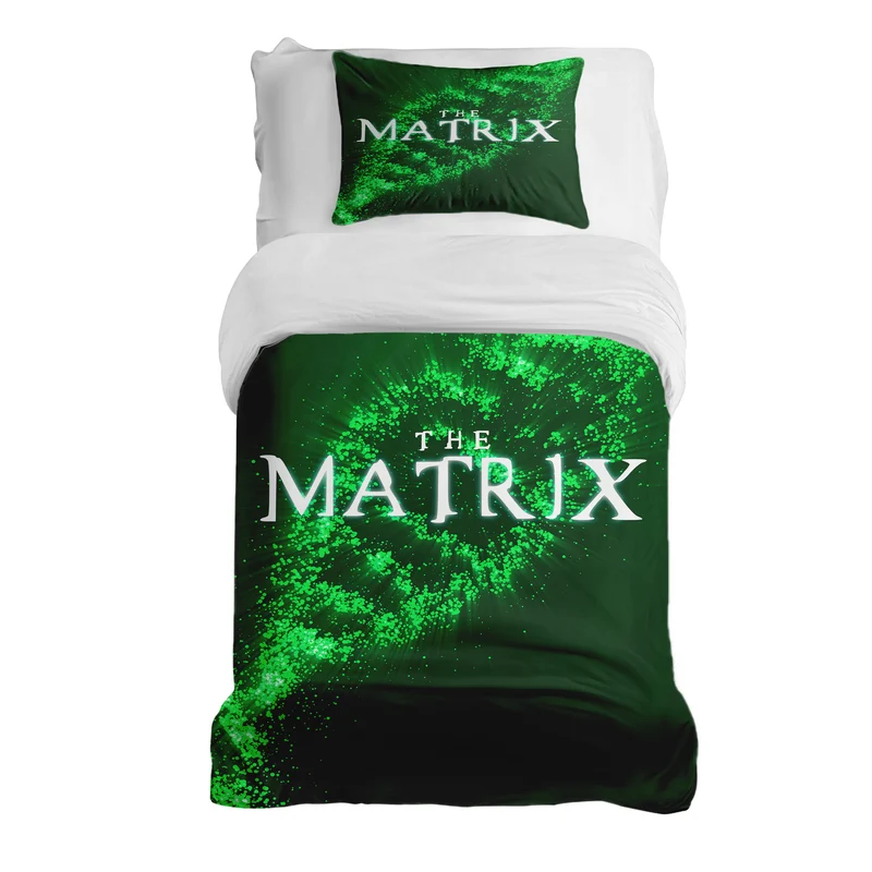Therapiedecken Bettwäschen Set Grün Matrix DNA