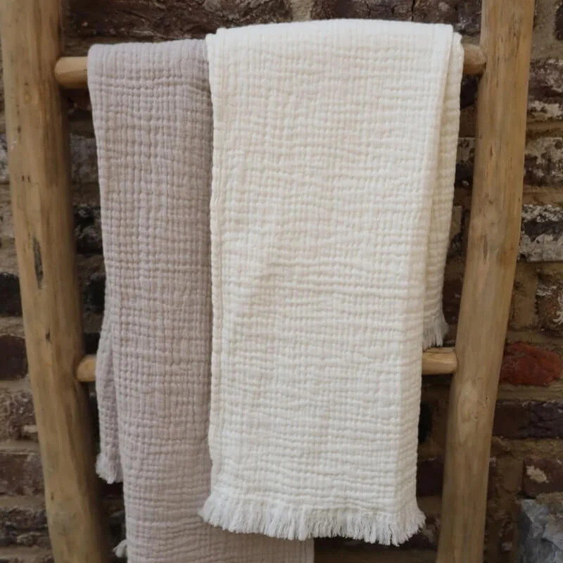 Saugstarkes Handtuch mit Fransen Grimaud | 2er Pack