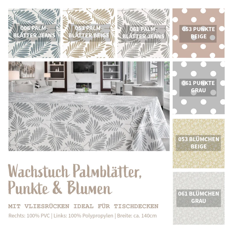 Wachstuch Stoff Meterware & Rollenware *Ab 50cm