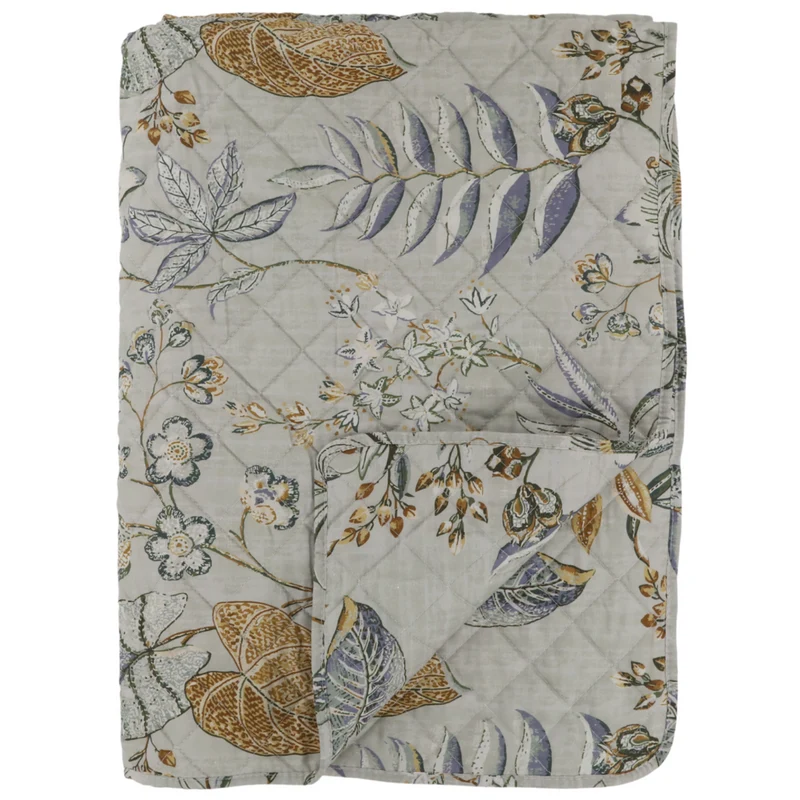 Chic Antique Aix Quilt mit Blumenmuster Opal