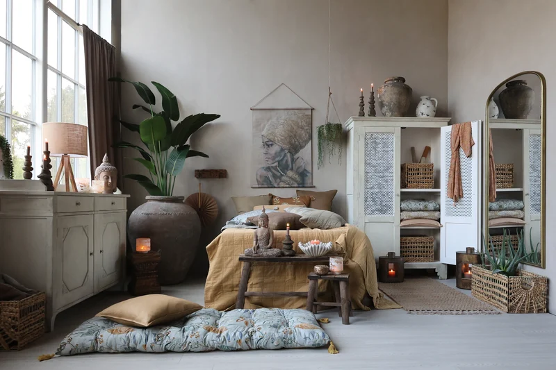 Chic Antique Aix Quilt mit Blumenmuster Opal