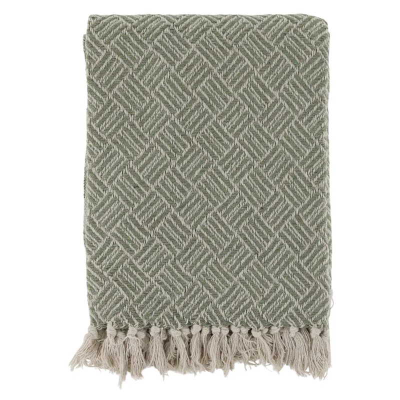 Chic Antique Aix Plaid Grün/Creme