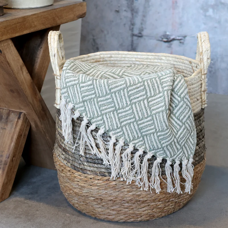 Chic Antique Aix Plaid Grün/Creme