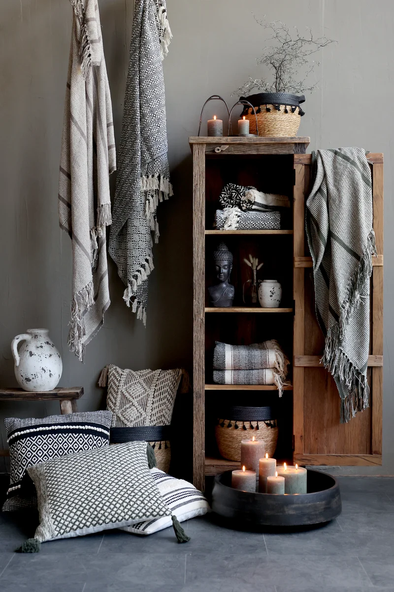 Chic Antique Aix Plaid Mokka