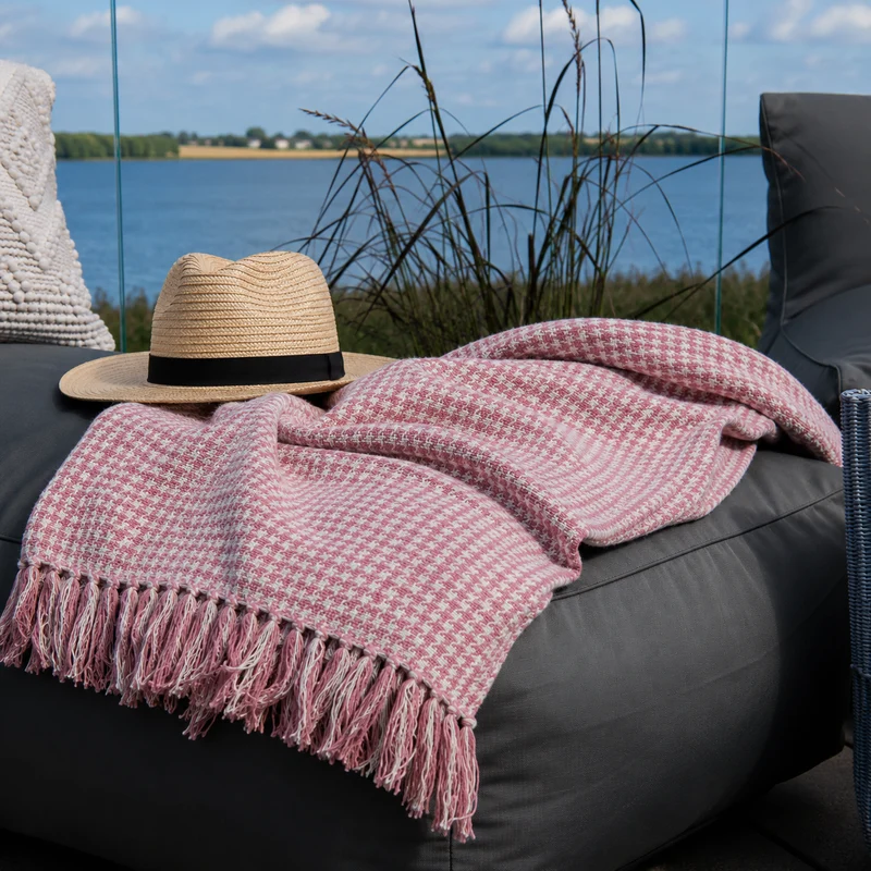 Chic Antique Aix Plaid Himbeere