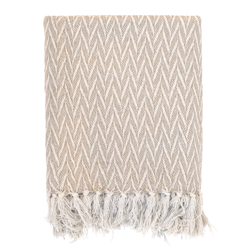 Chic Antique Aix Plaid Latte