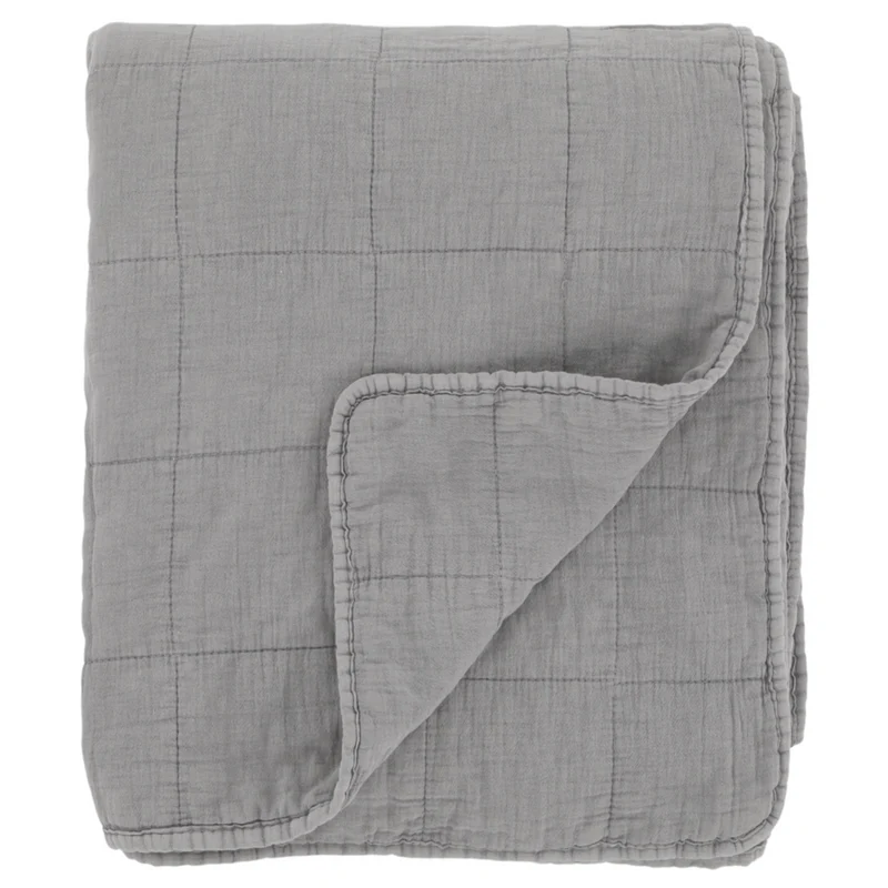 Chic Antique Vintage Quilt Französisch Grau