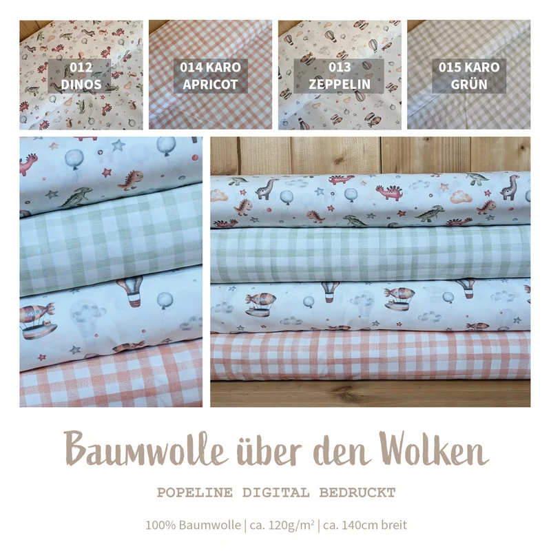 Baumwolle digital bedruckt Zeppelin *Ab 50cm