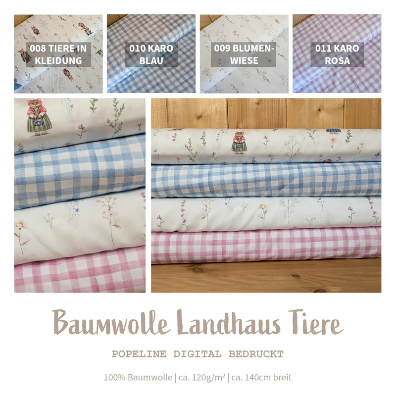 Baumwolle digital bedruckt Wildblumen *Ab 50cm