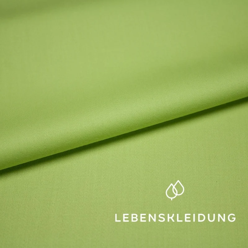 Bio Satin glatt - Limette — ganze Rolle (60 m)