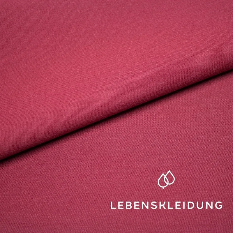 Bio Satin glatt - Kirsche