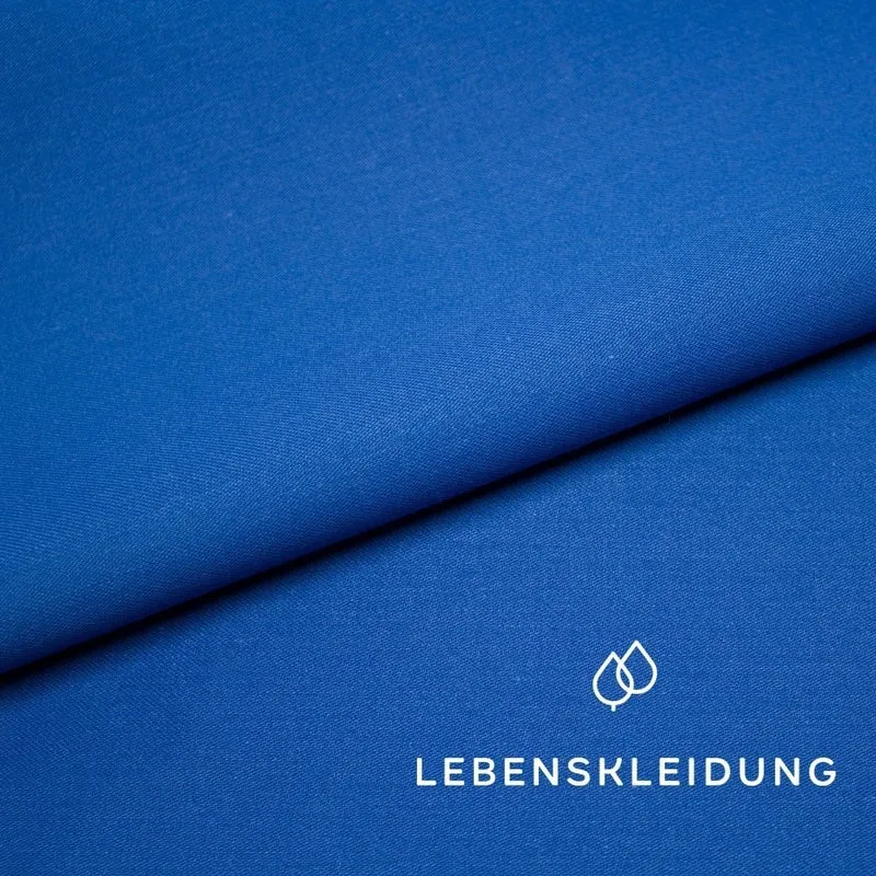 Bio Satin glatt - Blau — ganze Rolle (60 m)