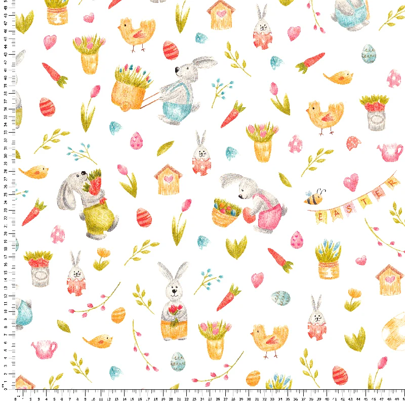 Dekostoff Osterhasen *Ab 50cm