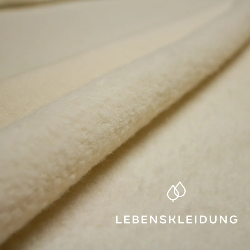 Bio Plüsch Stoff - Natur — ganze Rolle (40 m)