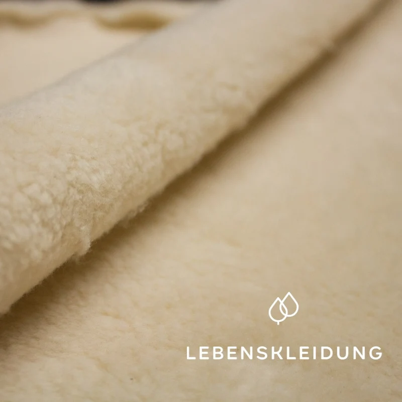 Bio Plüsch Stoff - Natur 320 g/m² — ganze Rolle (20 m)