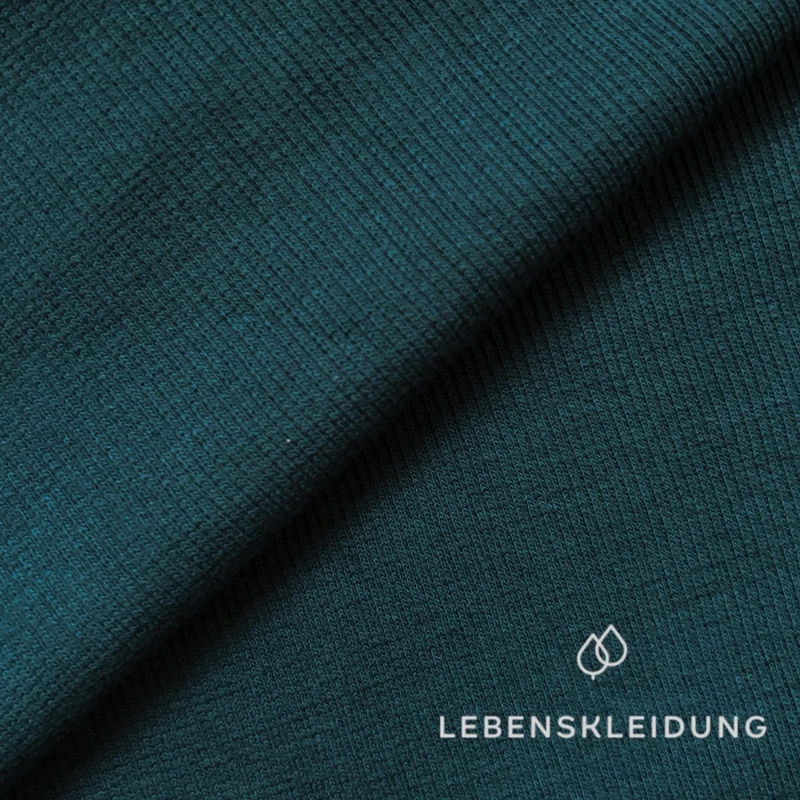 Bio Rippe / Rib im Schlauch 40 cm (80 cm offen) - Teal