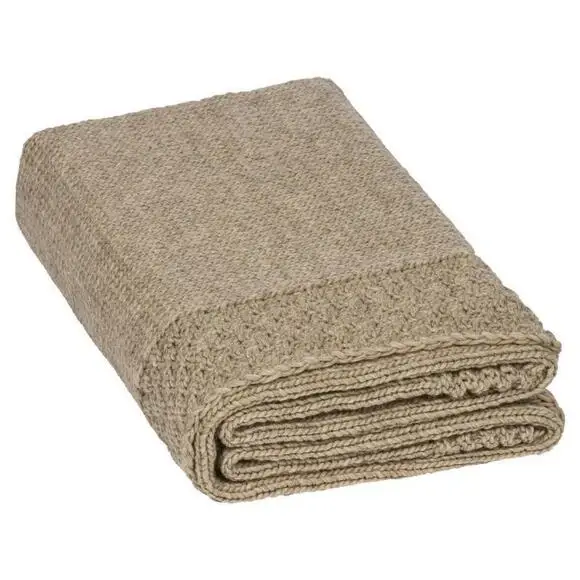 Plaiddecke mit Strickkante Aberdeen