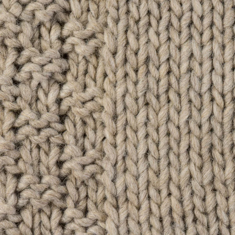 Plaiddecke mit Strickkante Aberdeen