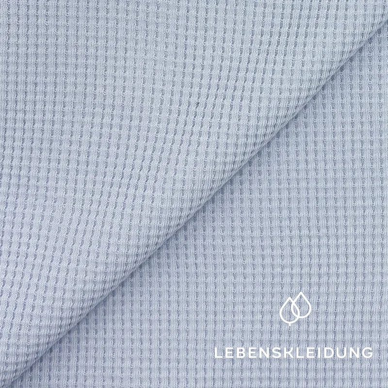 Re-Life Waffelstrick Stoff Sky Blue - komplette Originalrollen