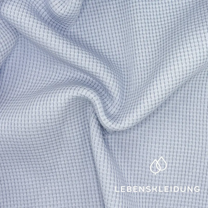 Re-Life Waffelstrick Stoff Sky Blue - komplette Originalrollen