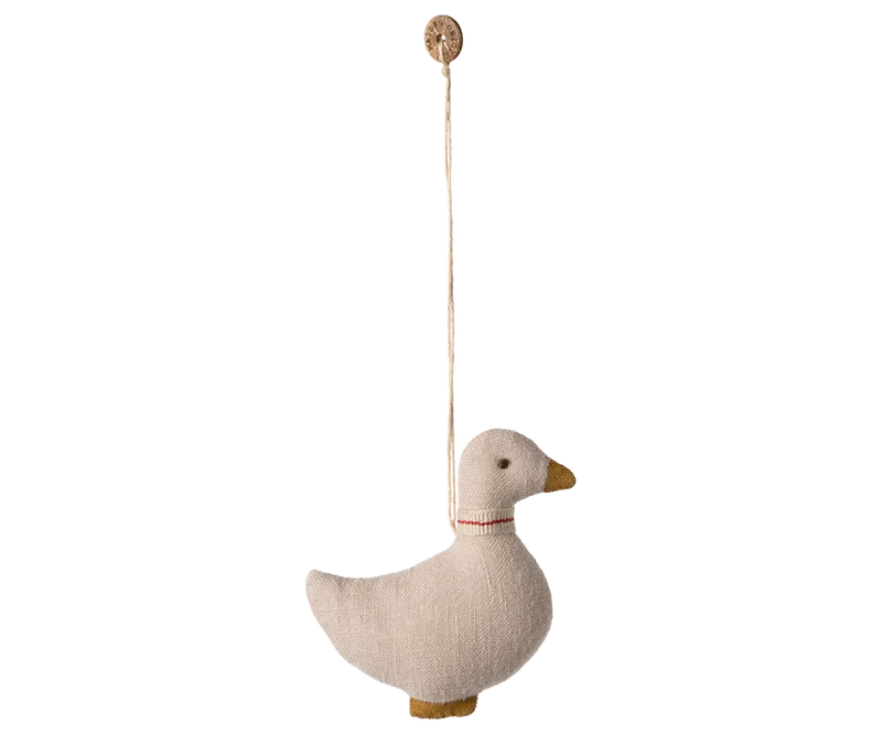 Stoffornament Ente - sand