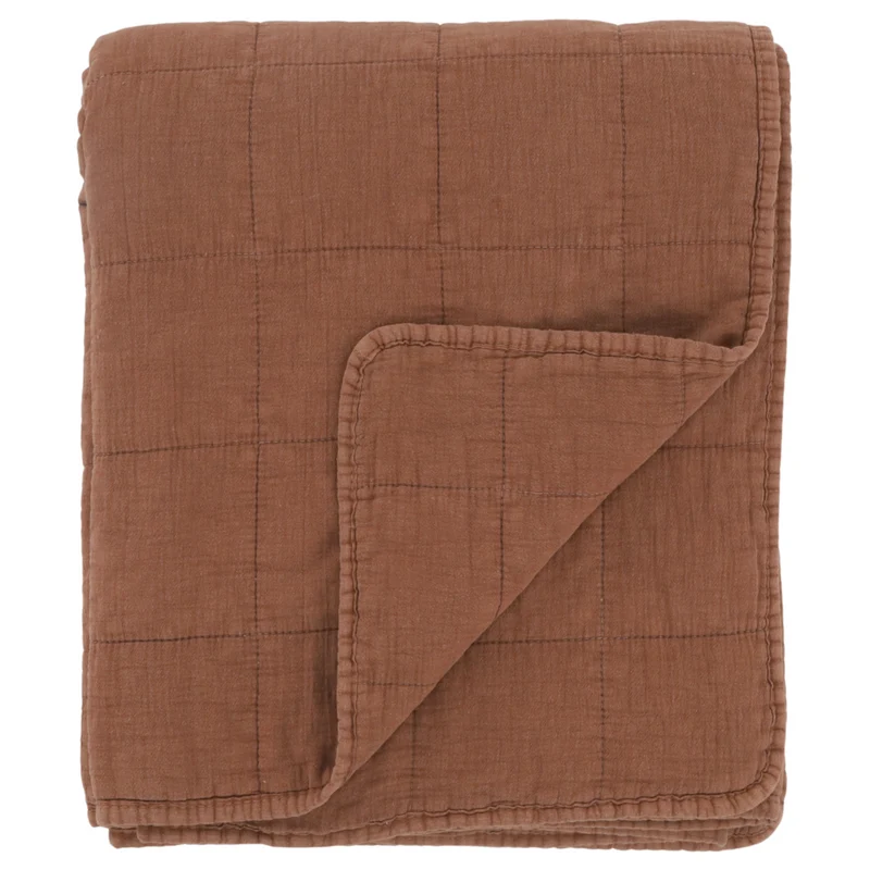 Chic Antique Vintage Quilt Terracotta