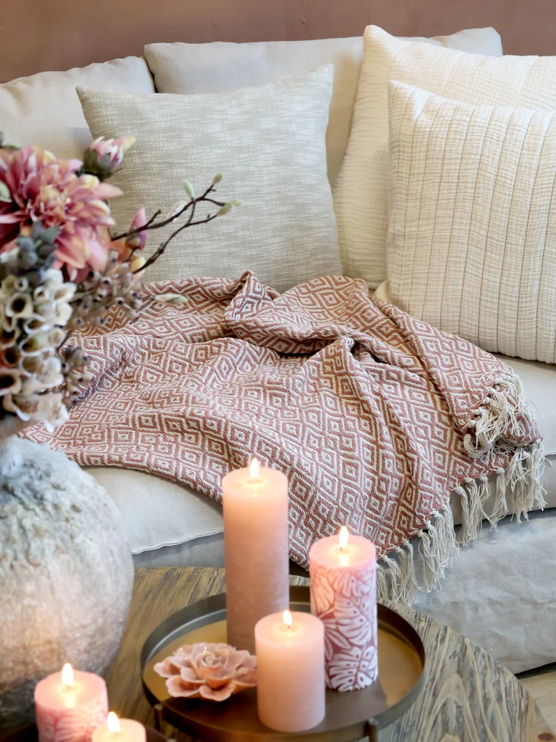Chic Antique Plaid Rosa