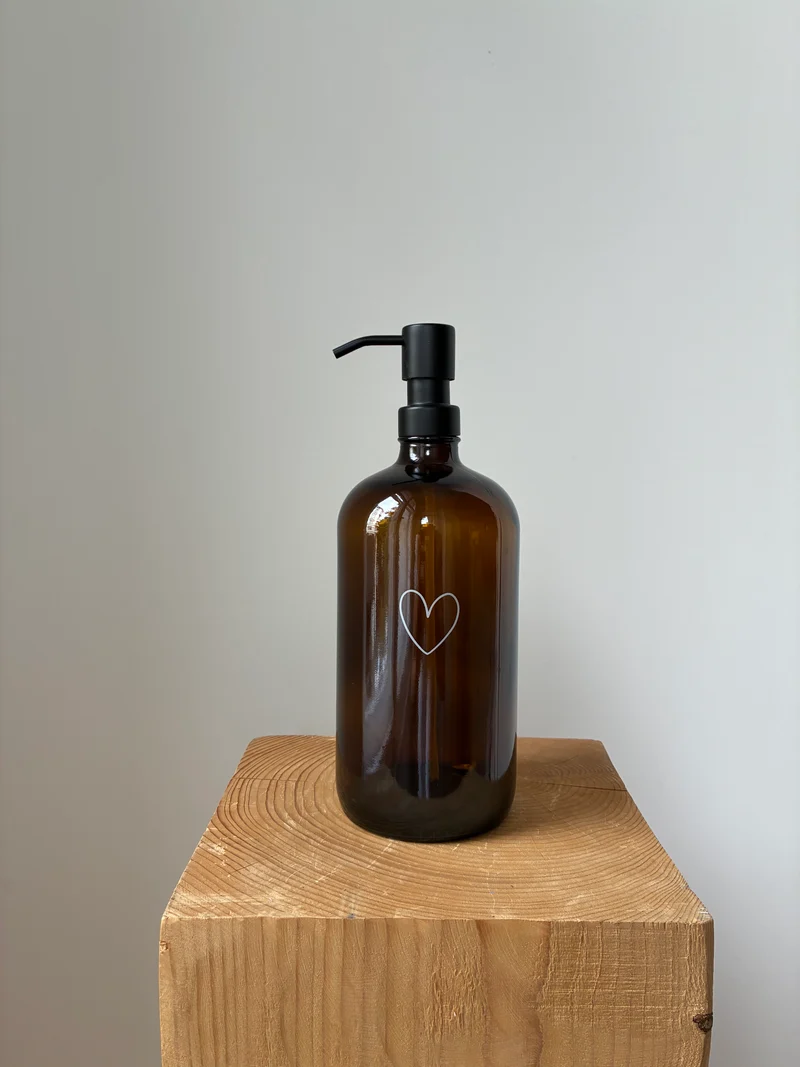 Seifenspender Herz - Braun (1 Liter)