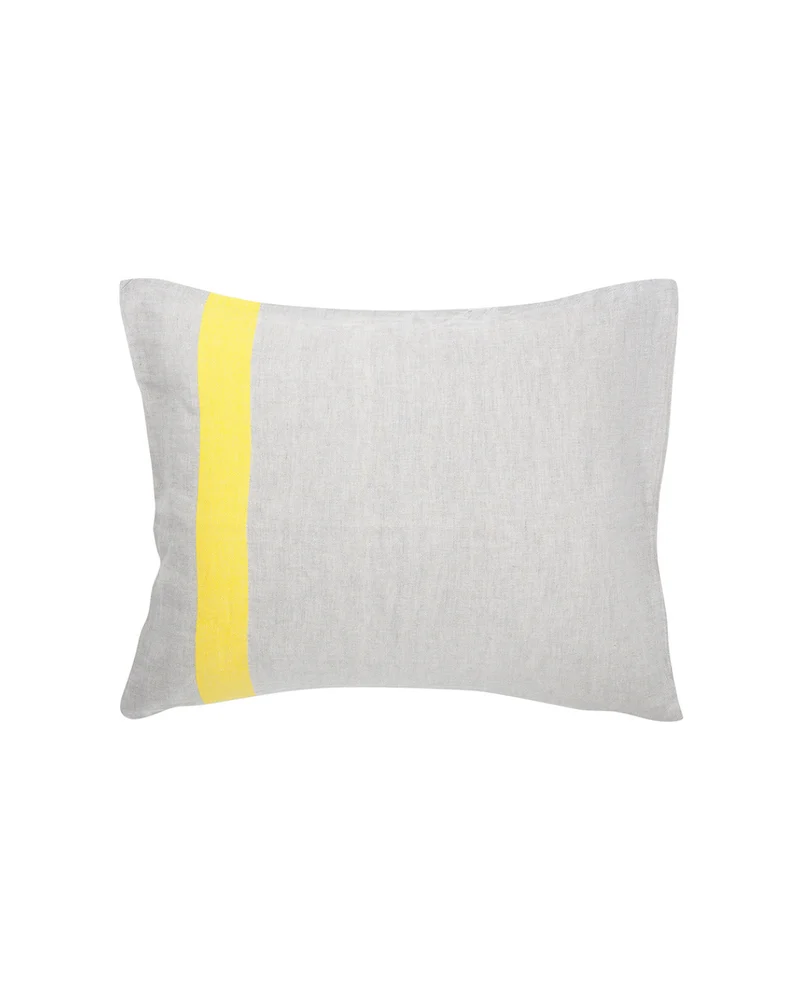 Kopfkissenbezug USVA - 50cm x 60cm - leinen-gelb