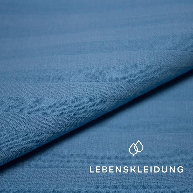 Bio Musselin - Himmelblau