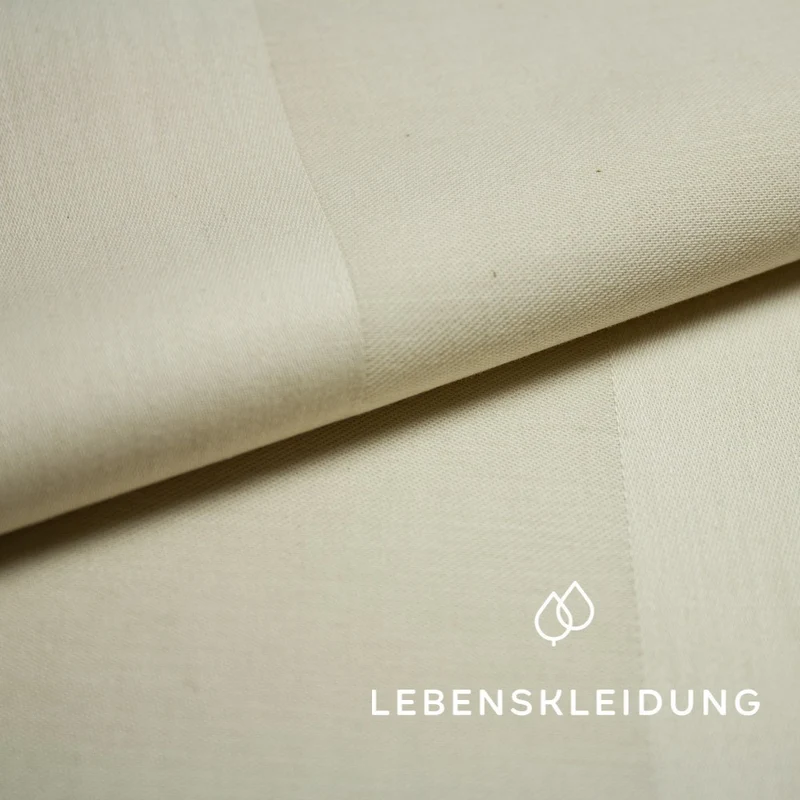Bio Streifen Satin - Natur