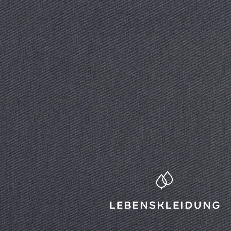 Bio Baumwoll-Feinst-Satin - Steinblau — ganze Rolle (60 m)