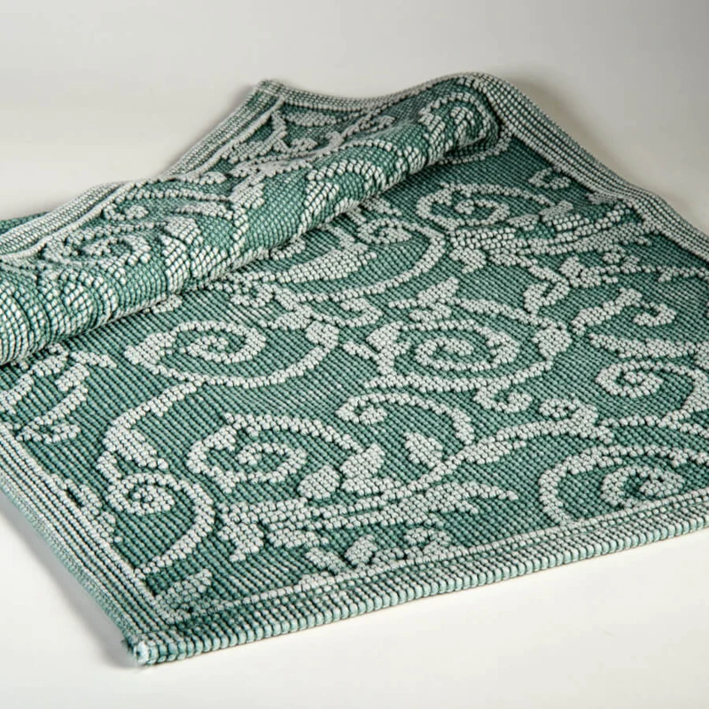 Großer Vintage Teppich Paisley 150 x 200 cm
