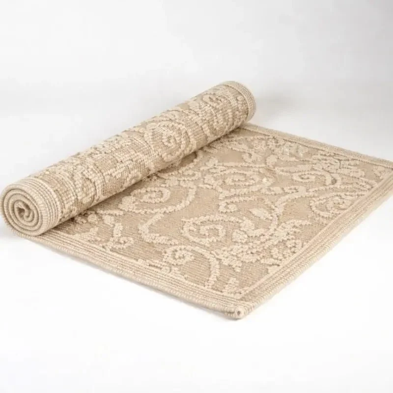 Großer Vorleger Paisley natur 90 x 140 cm