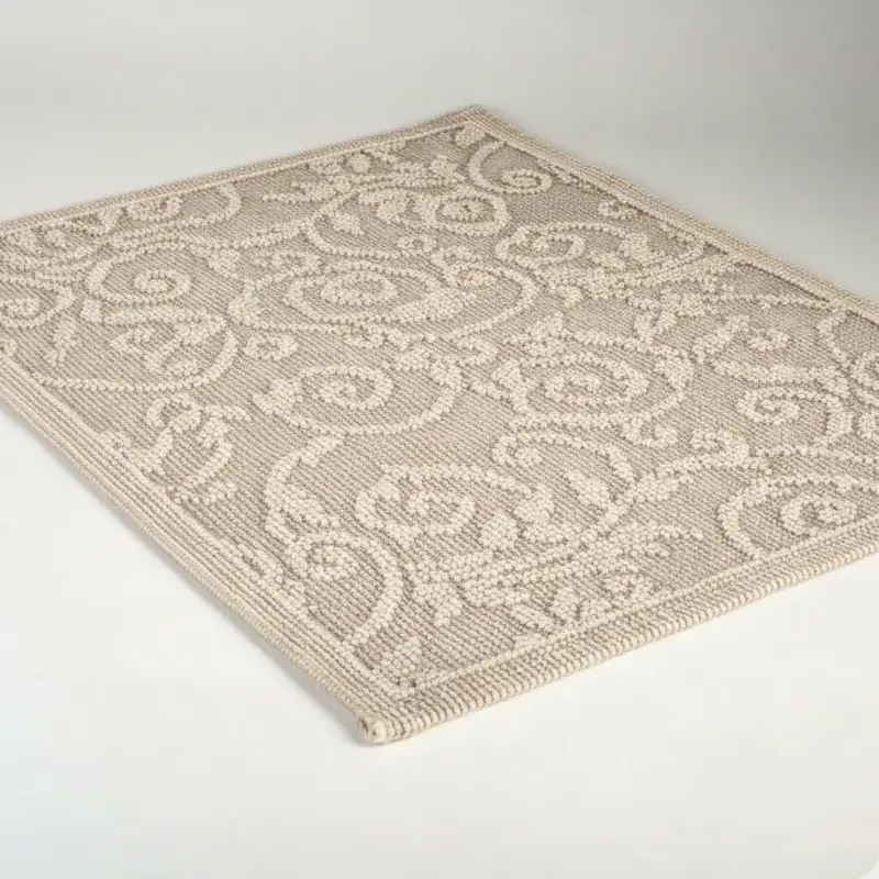 Großer Vorleger Paisley natur 90 x 140 cm