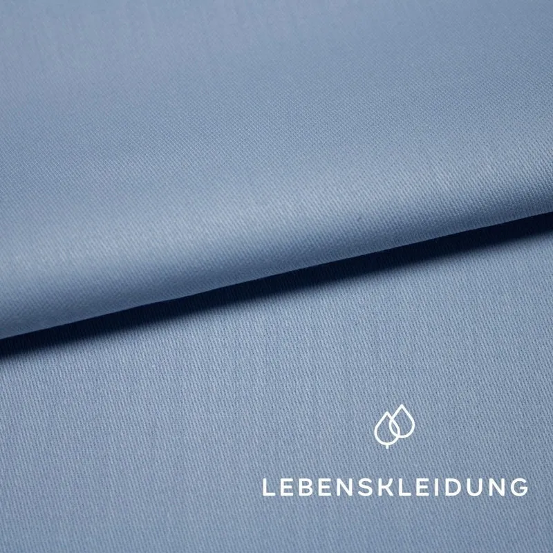 Bio Satin glatt - Hellblau