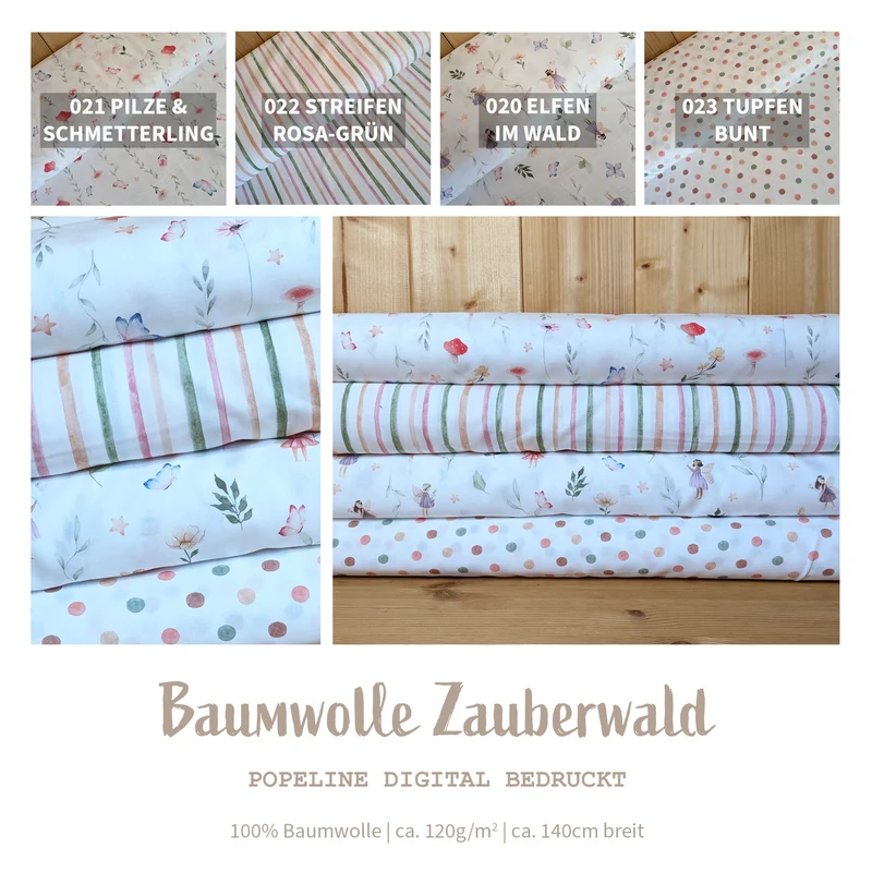 Baumwolle digital bedruckt Punkte *Ab 50cm