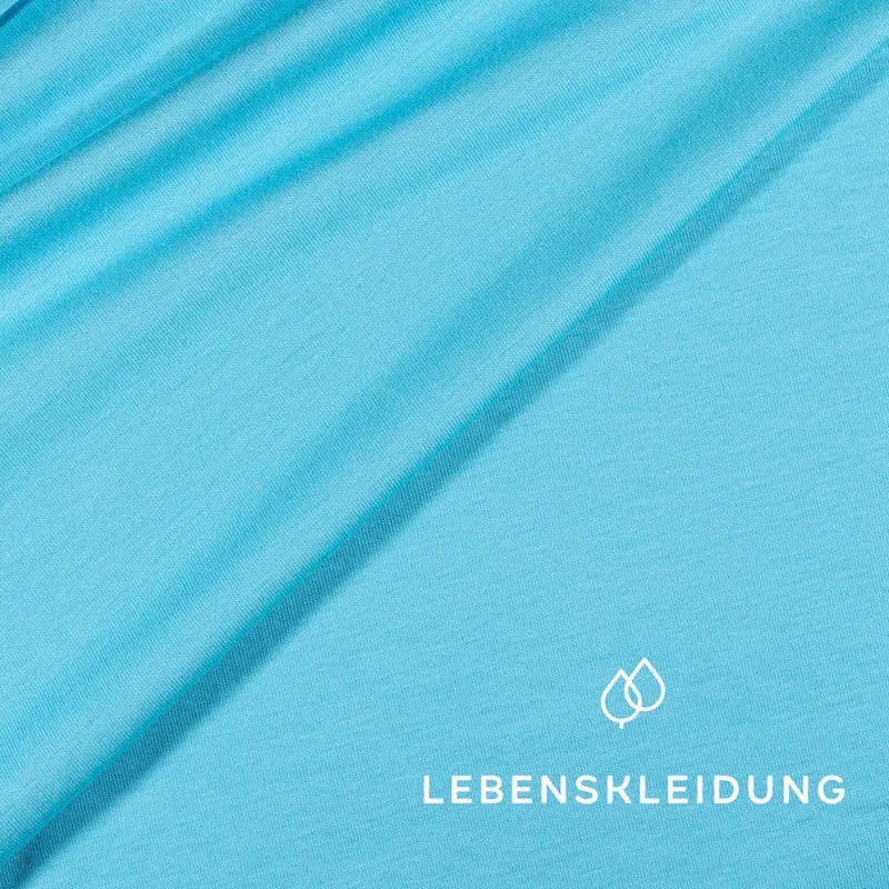 Bio Stretch Jersey Stoff - Aqua Blue - komplette Originalrollen
