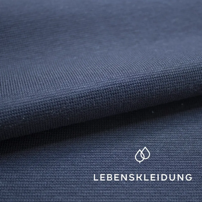 Bio Bündchen Stoff - Navy - komplette Originalrollen