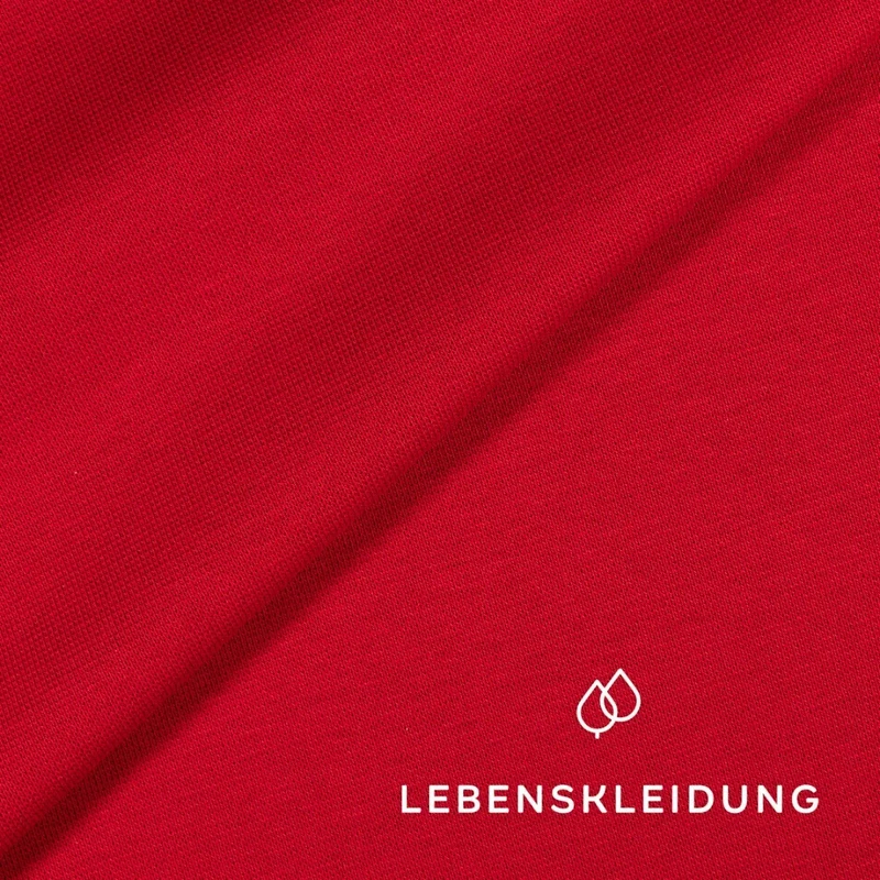Bio RIB 1x1 (Bündchen) Stoff - Chilli - komplette Originalrollen