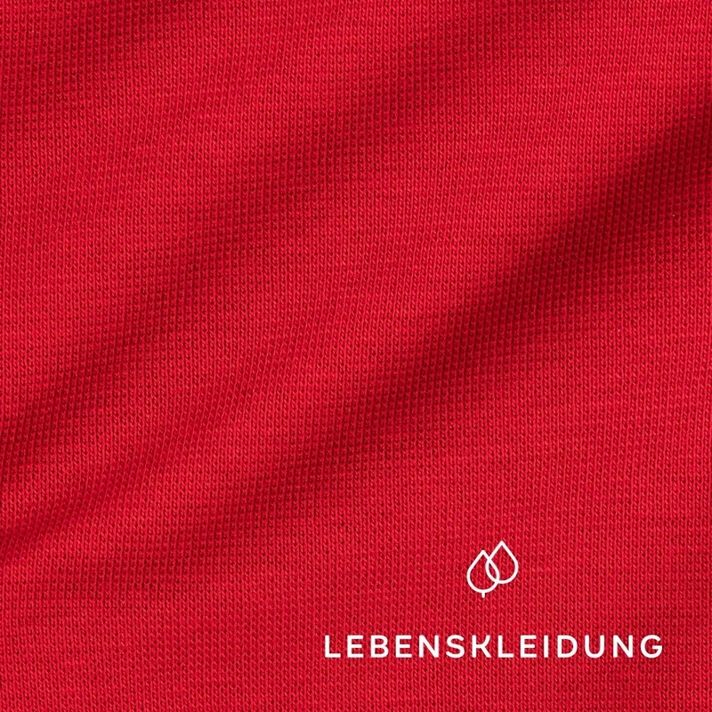 Bio RIB 1x1 (Bündchen) Stoff - Chilli - komplette Originalrollen