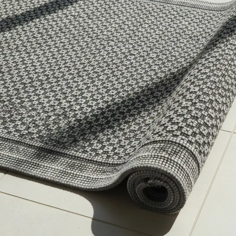 Badvorleger Malta Vintage-70 x 140 cm-steel